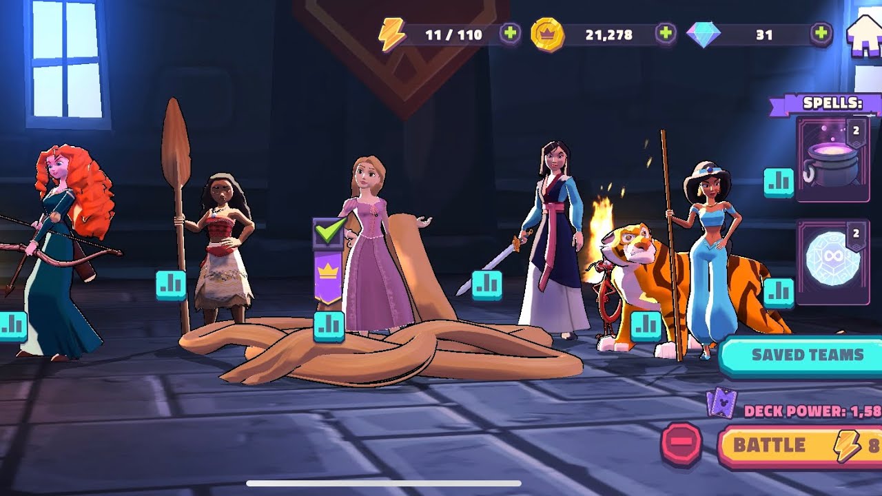 Disney Sorcerers Arena Rapunzel Gameplay!
