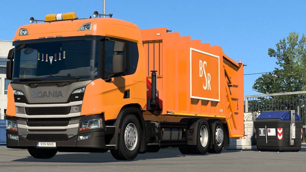Scania P Garbage Truck | Euro Truck Simulator 2
