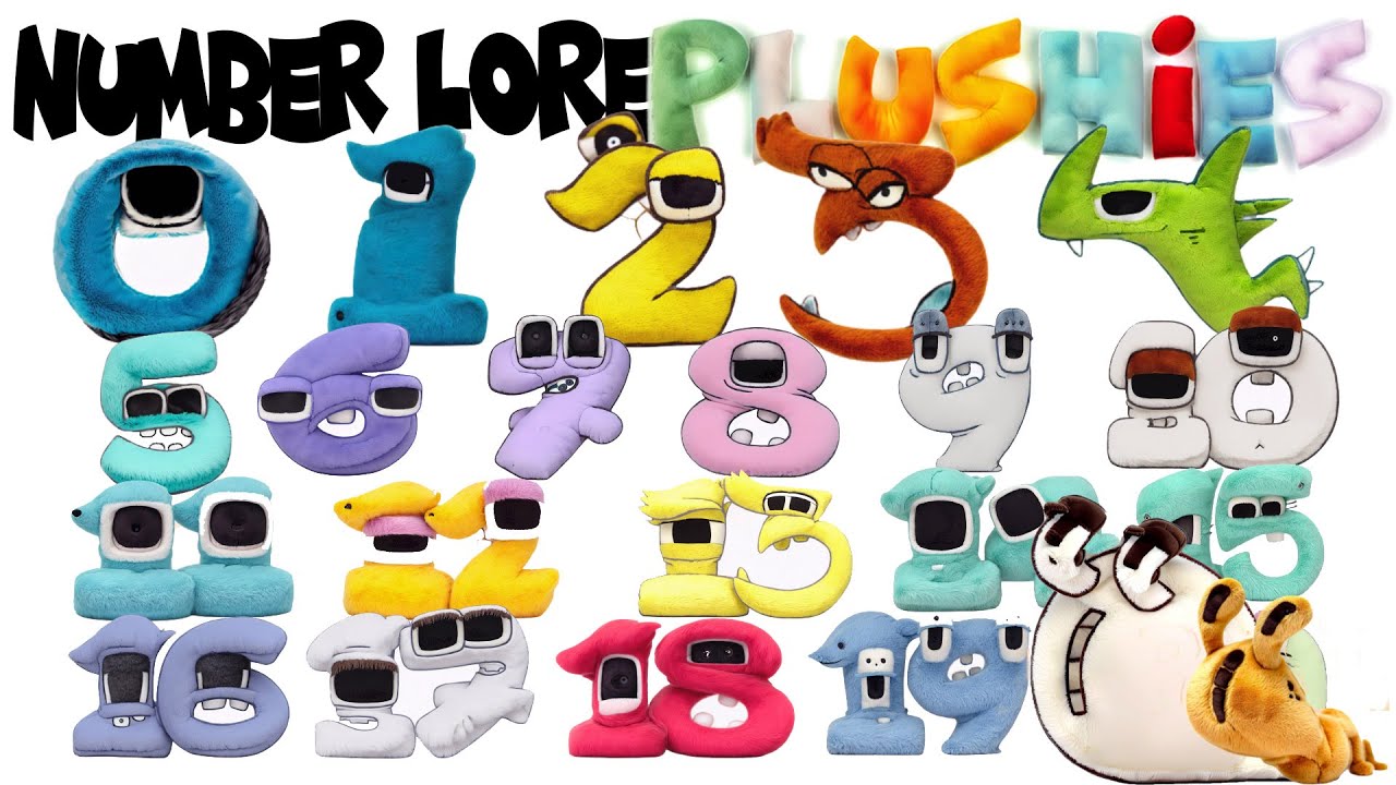 Real Life Number Lore Plushies Chart 1 to 20
