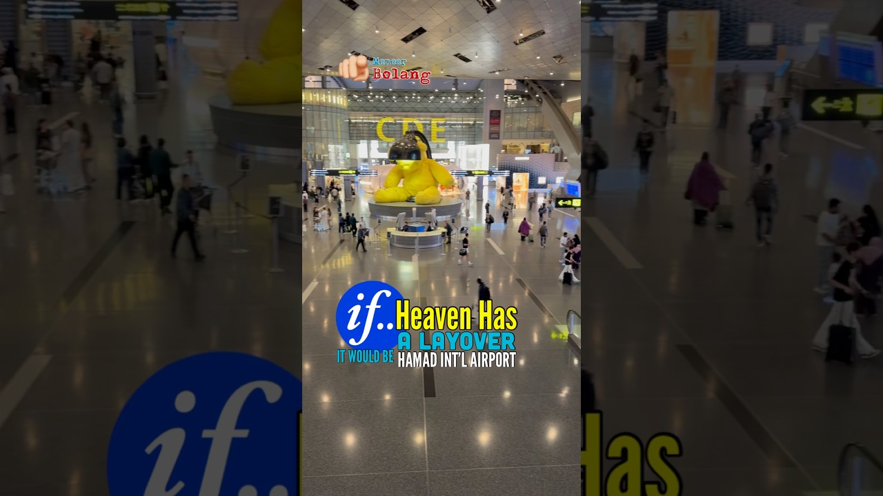 If Heaven Has A Layover 🇶🇦 It would be HIA #meneerbolang #hamadinternationalairport #layover
