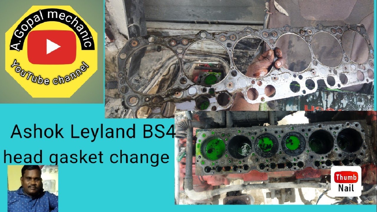 Ashok Leyland BS4 head gasket change gasket replacement kaise karen head kaise khulenge