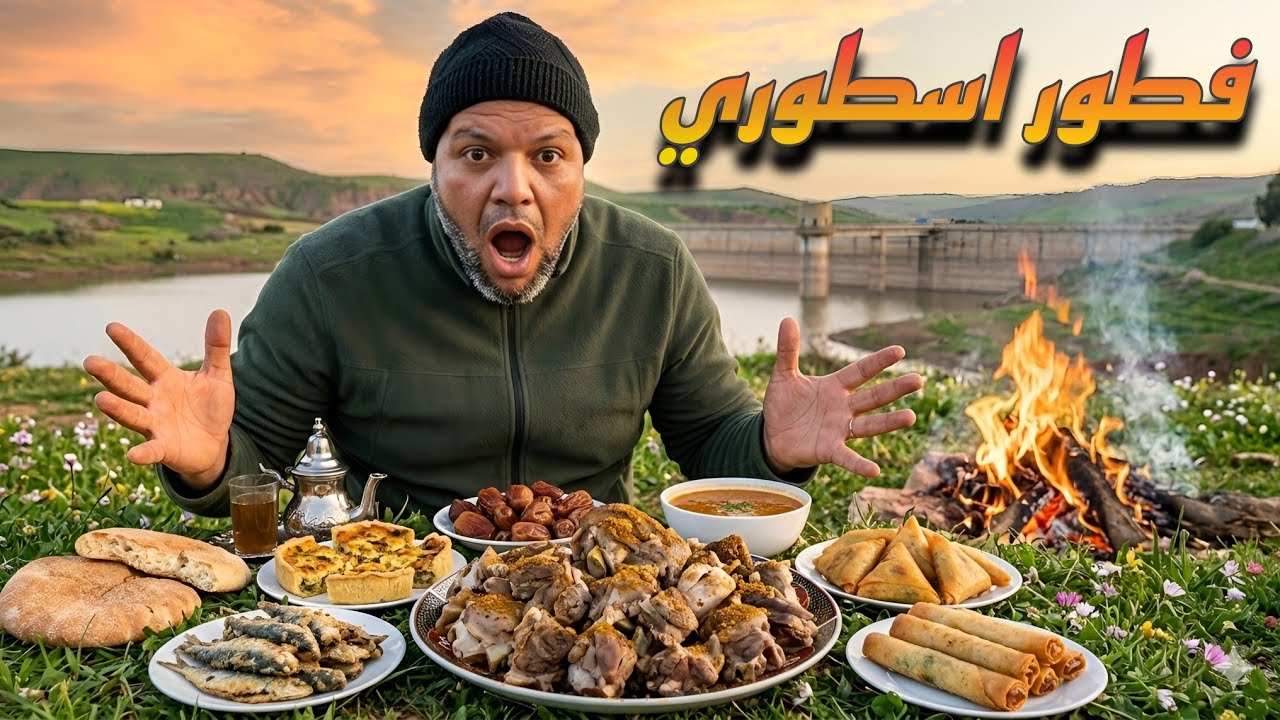 أكبر فطور رمضاني في البرية… عراضة لحم الرأس في واد المالح! 😱🔥