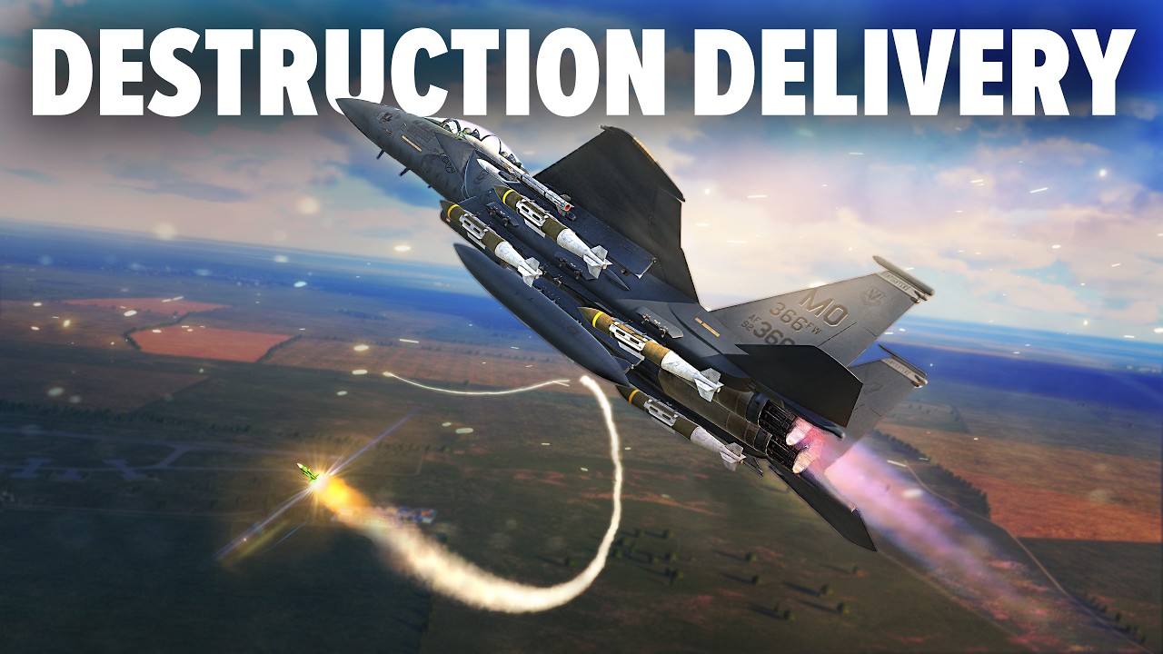 Урон, который может нанести один самолёт F-15E Strike Eagle | DCS World