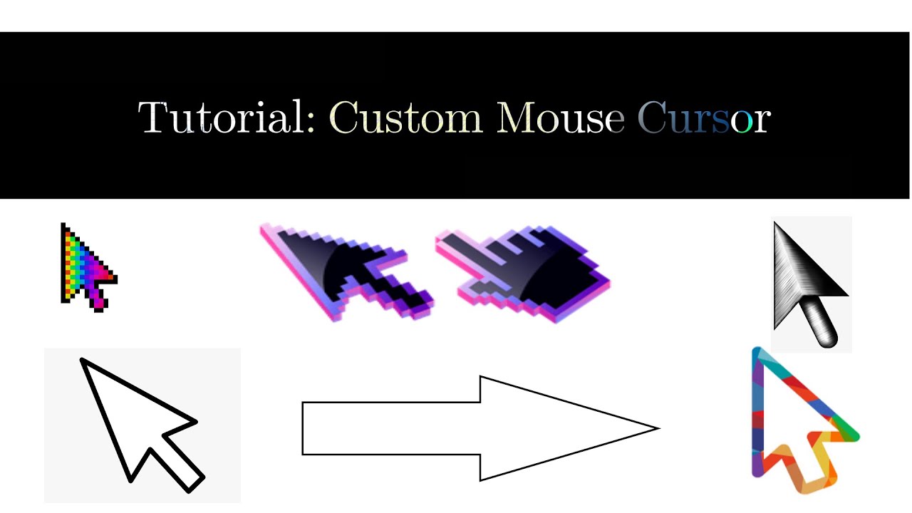 Create A Custom Mouse Cursor! [1 min tutorial]