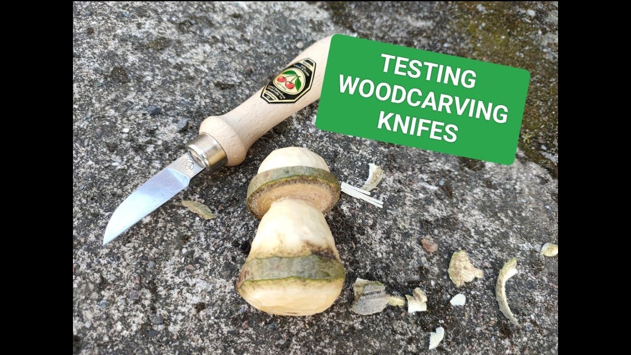 Testing Kirschen Woodcarving Knifes (Woodcarved Heart And Mushroom)