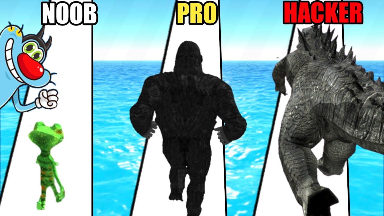 NOOB vs PRO vs HACKER | In Kaiju Run | With Oggy And Jack | Rock Indian Gamer |
