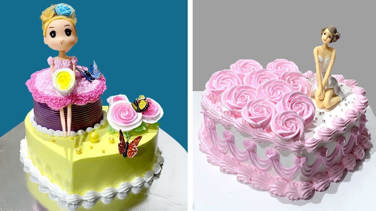Best Birthday Cake Decorating Design Ideas for Children | How to Make Barbie Cake Decorating