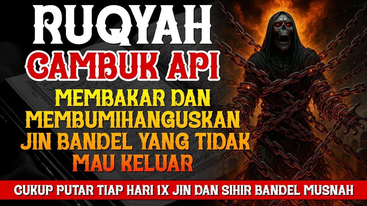 RUQYAH CAMBUK API | MEMBAKAR DAN MEMBUMIHANGUSKAN JIN BANDEL YANG TIDAK MAU KELUAR DIDALAM TUBUH |