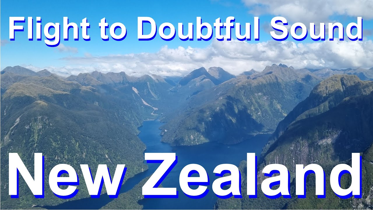 Flight from Te Anau to Doubtful Sound by float plane,South Island,New Zealand