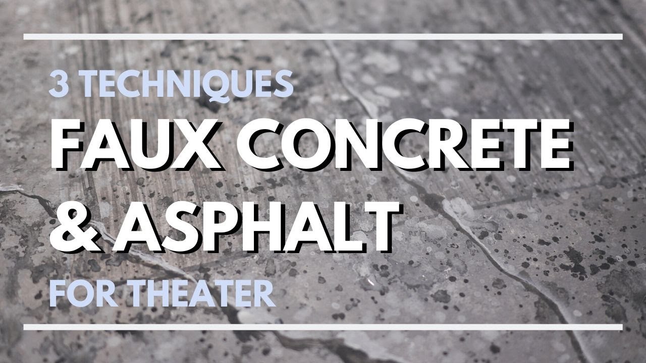 Faux Concrete & Asphalt - Scenic Art