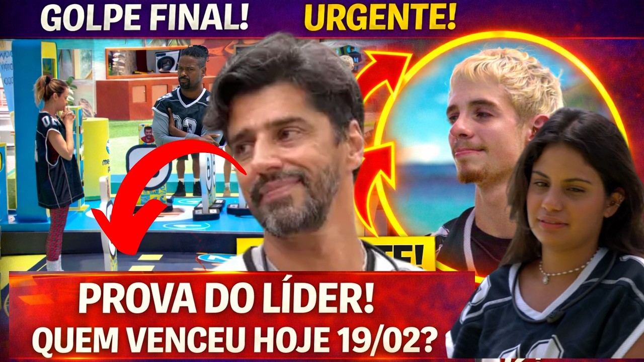 BBB26: QUEM VENCEU A PROVA DO L&Iacute;DER DE HOJE 19/02/26 VINGAN&Ccedil;A ARMADA! JONAS NO PARED&Atilde;O BBB 26!
