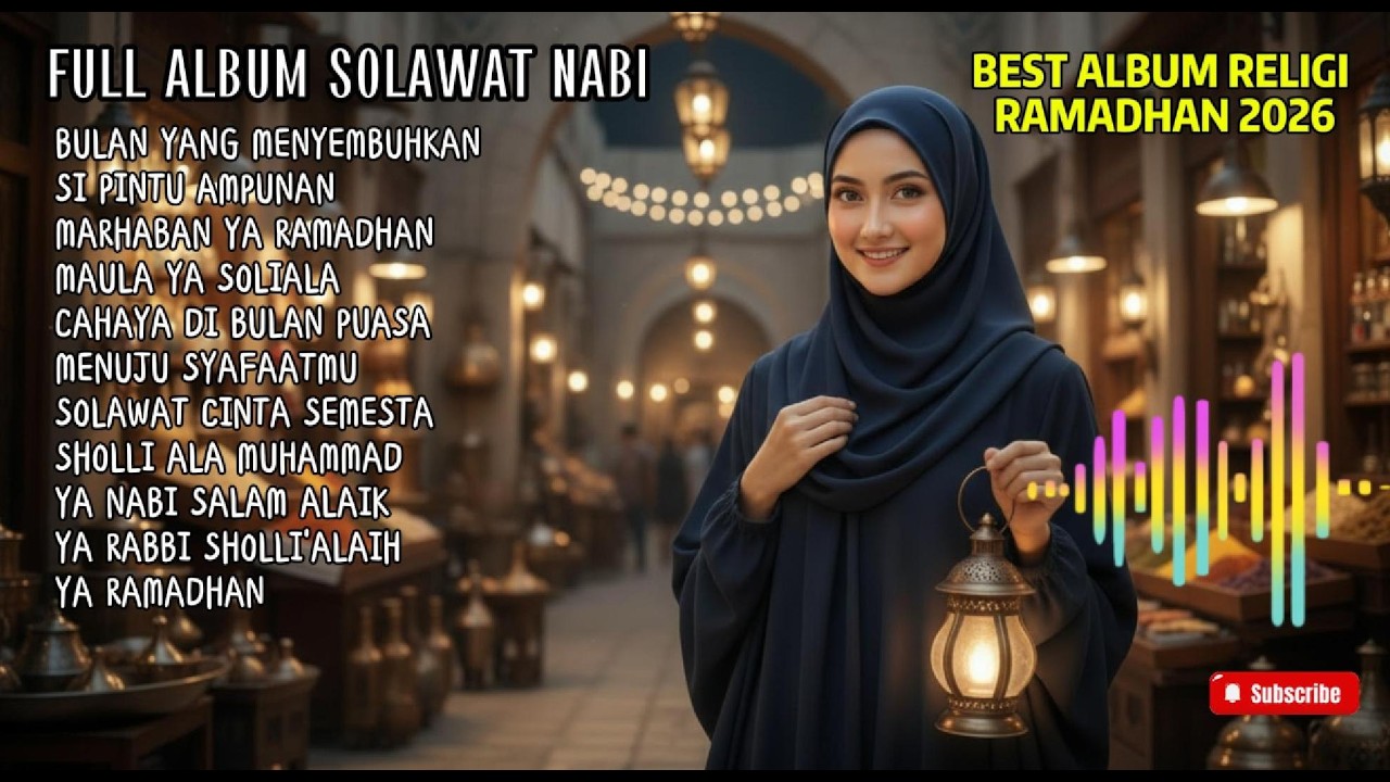 SHOLAWAT FULL LIRIK ARAB–INDO ✨ Musik Gambus Modern Super Merdu