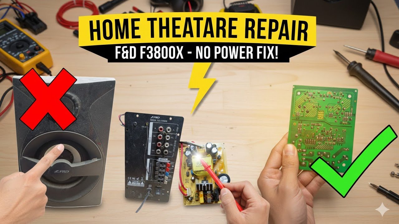 fnd home theatre no power problem solution f3800x 