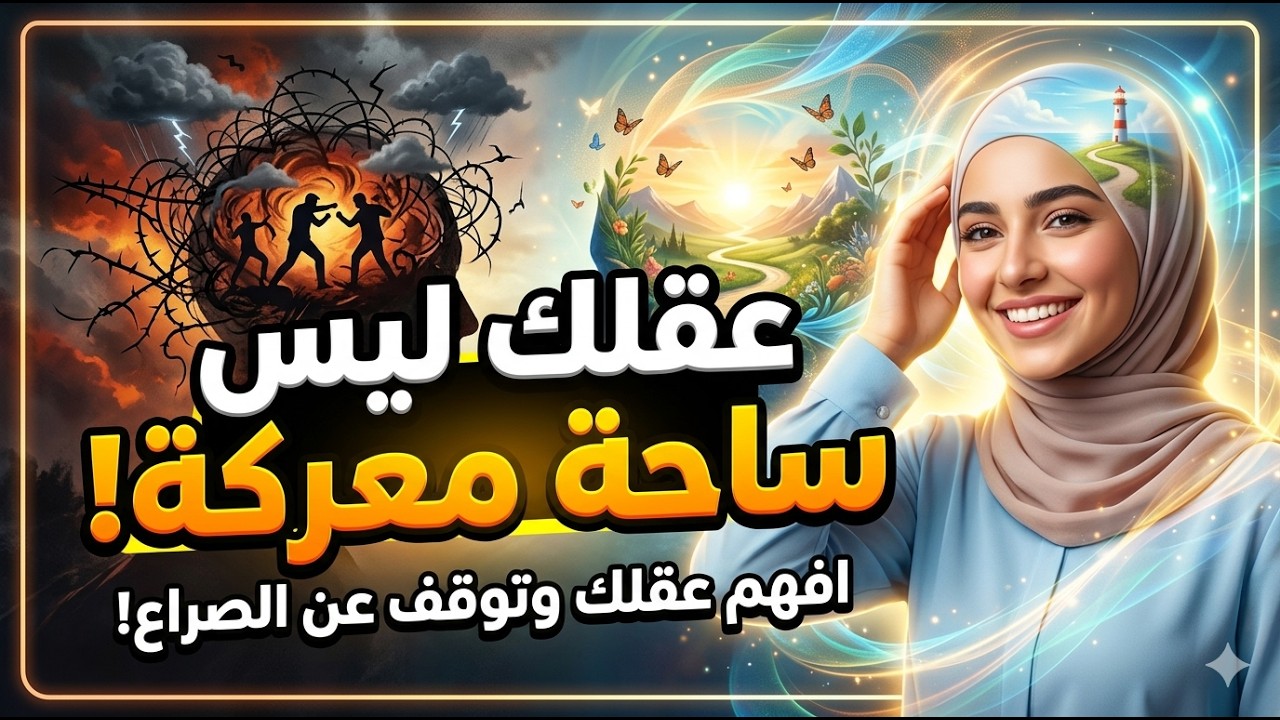 عقلك ليس ساحة معركة! طريقة ذكية للتخلص من الأفكار السامة نهائيًا