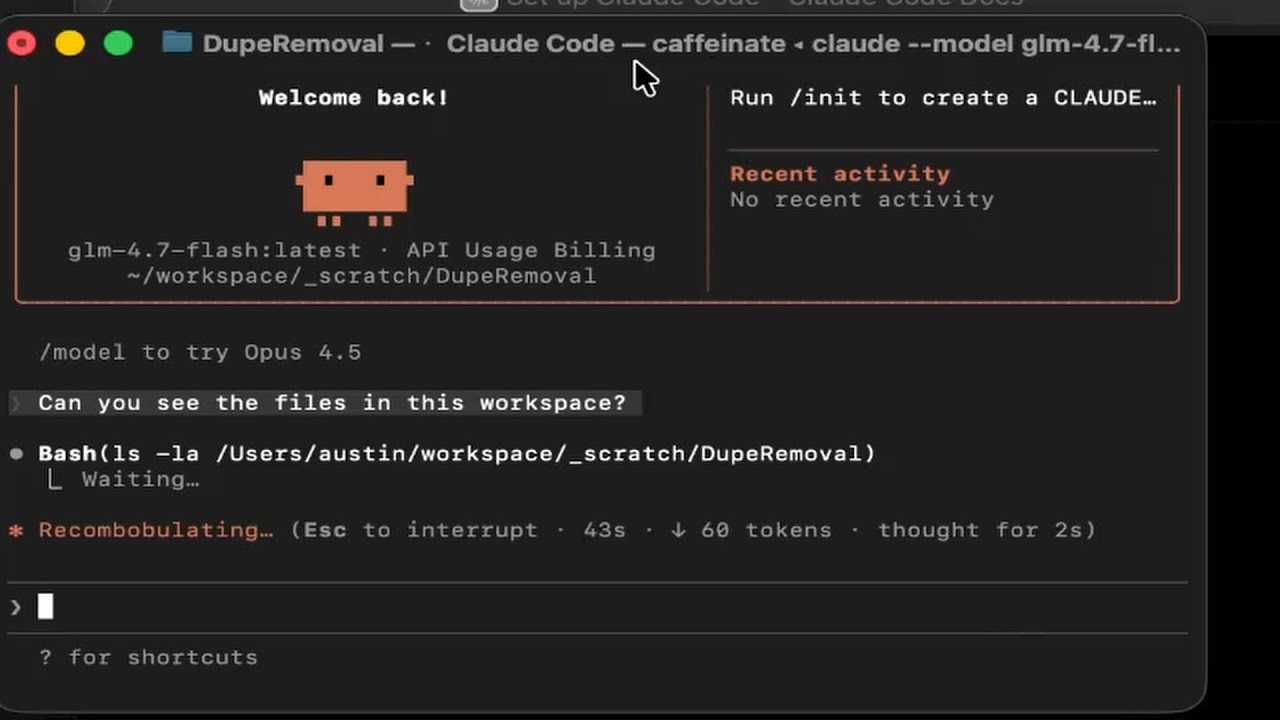 Using Claude Code With Ollama and GLM-4.7-Flash on Mac OS