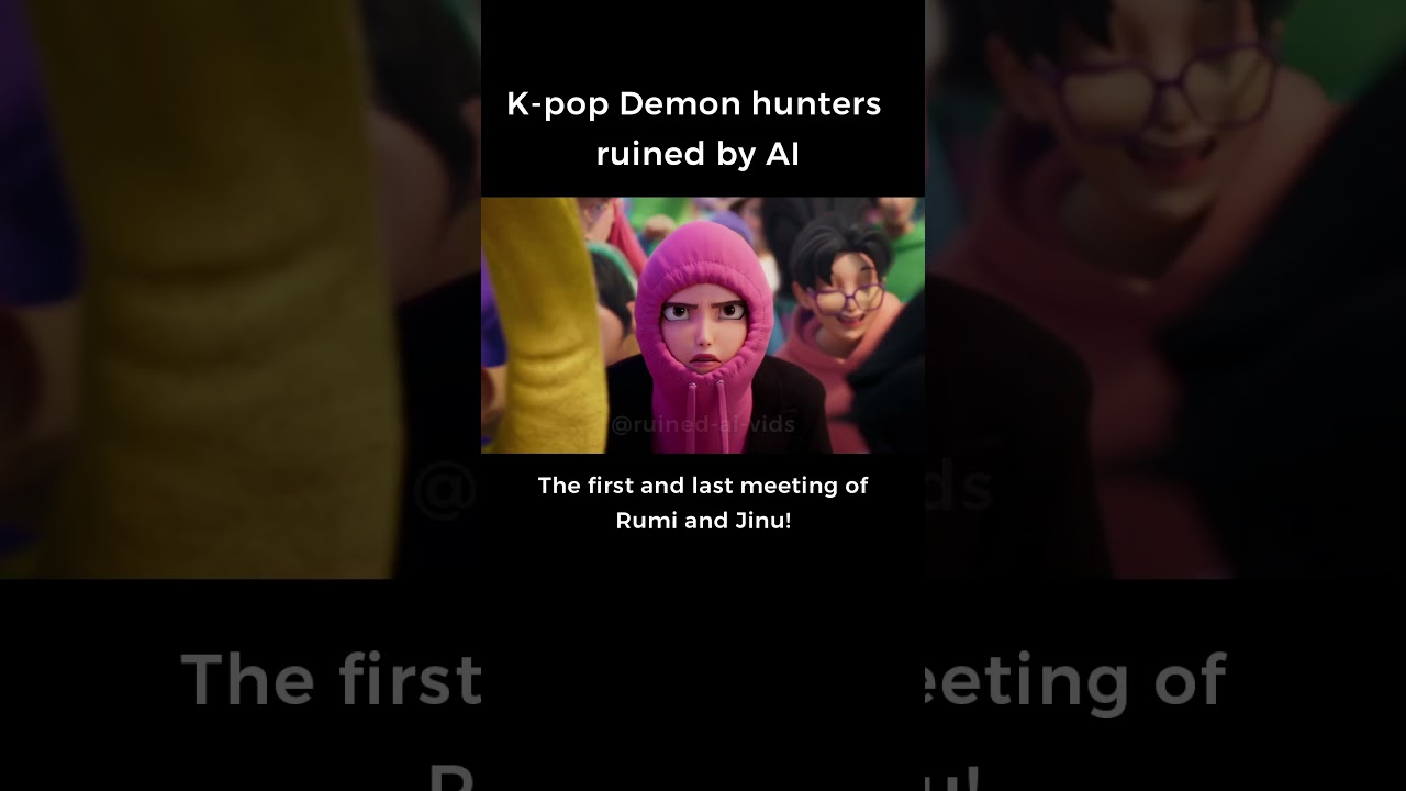 The first and last meeting of Rumi and Jinu | #kpopdemonhunters #rumi #memes