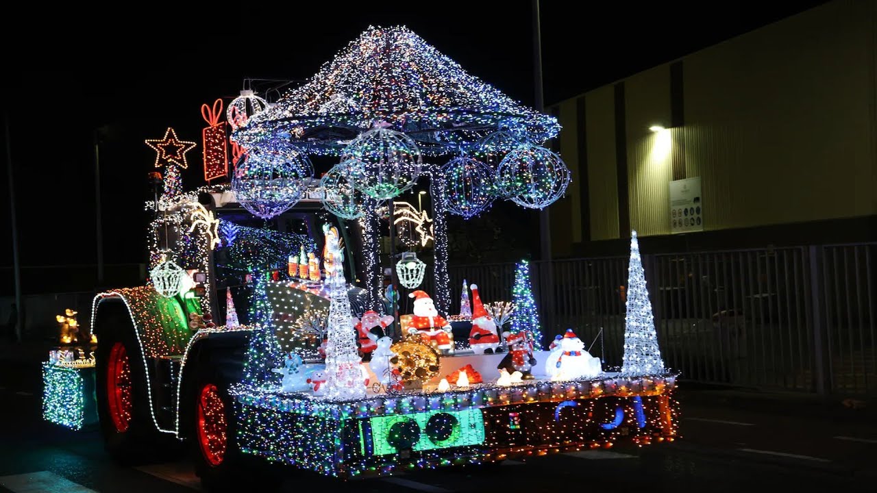 Lighted Tractor Parade 2025 Belgium Lebbeke 