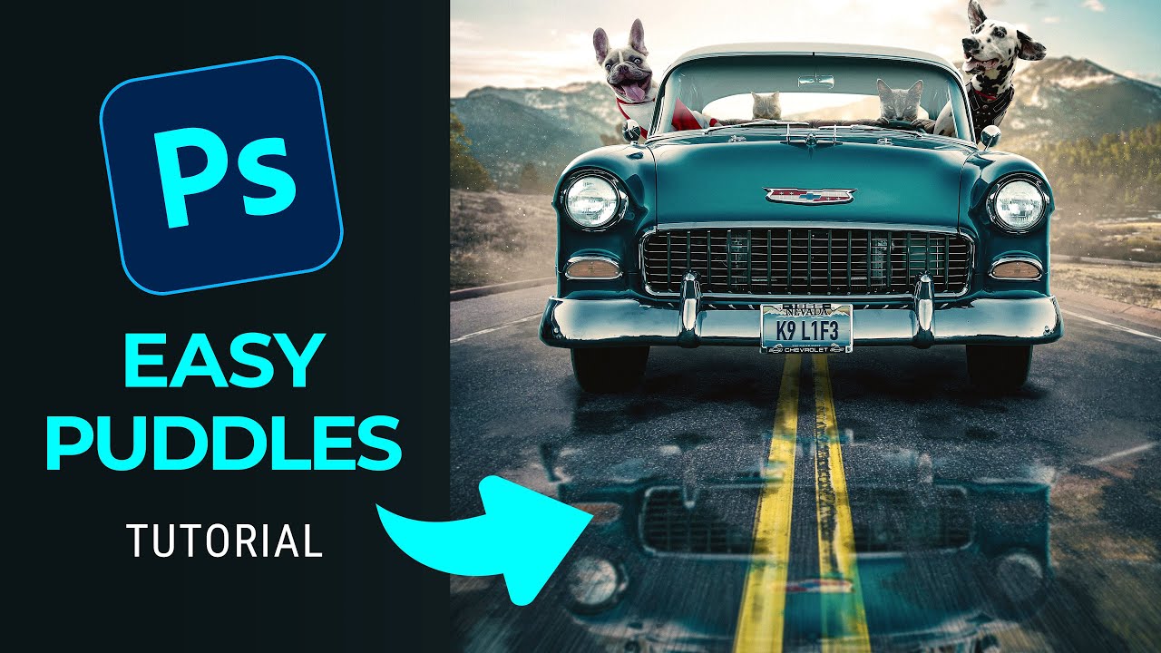 Easy Puddles in Photoshop Tutorial