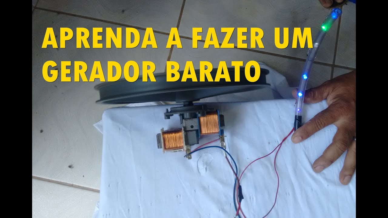 GERADOR DE ENERGIA SIMPLES E BARATO