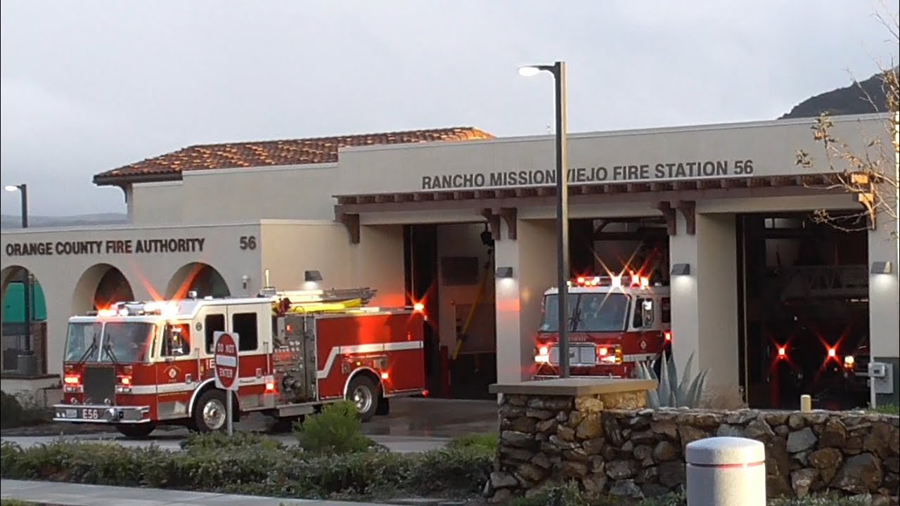 *FULL HOUSE!* OCFA Engine, Truck, & Swift Water 56 Responding
