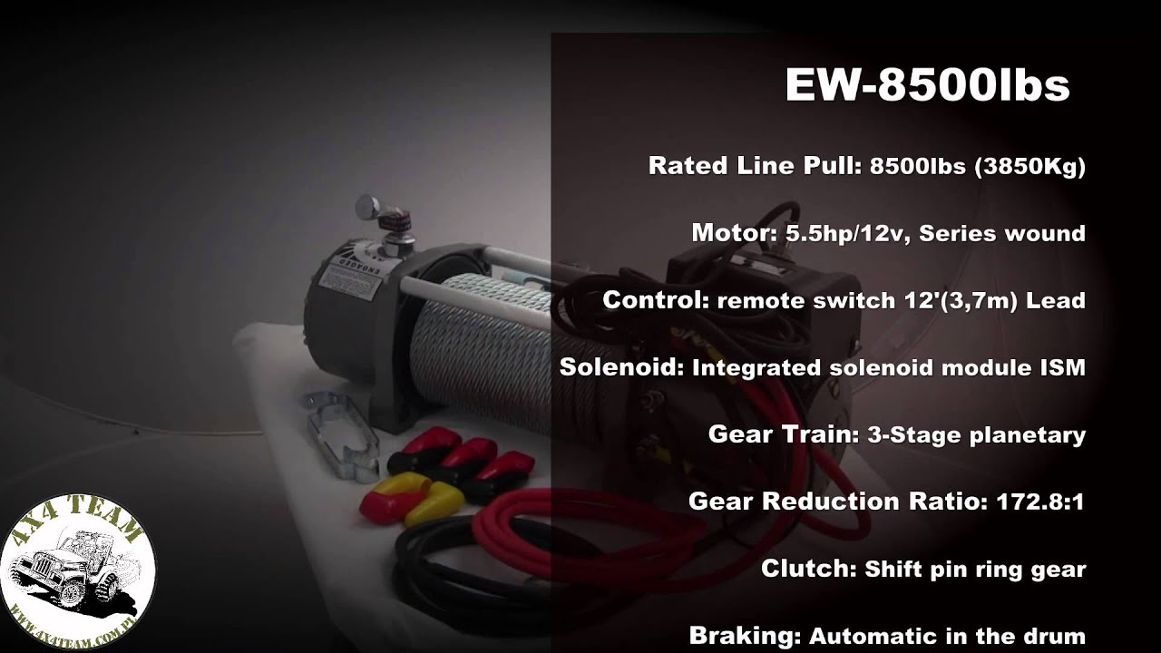 T-Max EW Off-Road series 8500lbs - en version