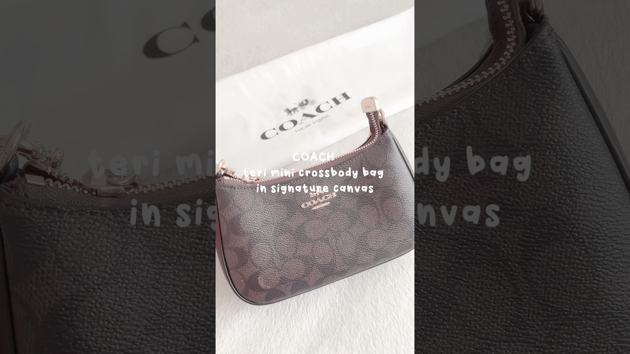 Coach teri mini crossbody bag in signature canvas ❤️🥰 #coachbag #coach