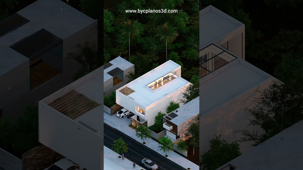 Casa 10x20m | Isom&eacute;trico #arquitectura #casa #design #construccion #home #architecture #lumion #byc