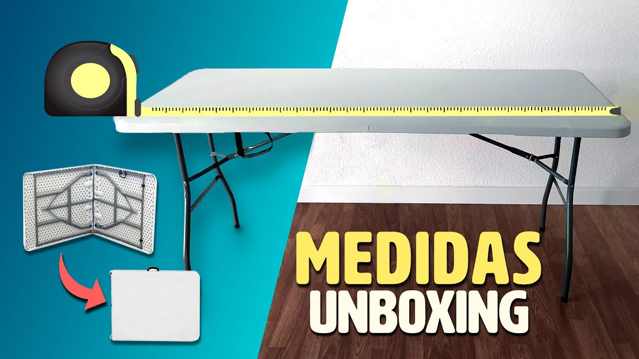 MESA PLEGABLE | UNBOXING Y MEDIDAS