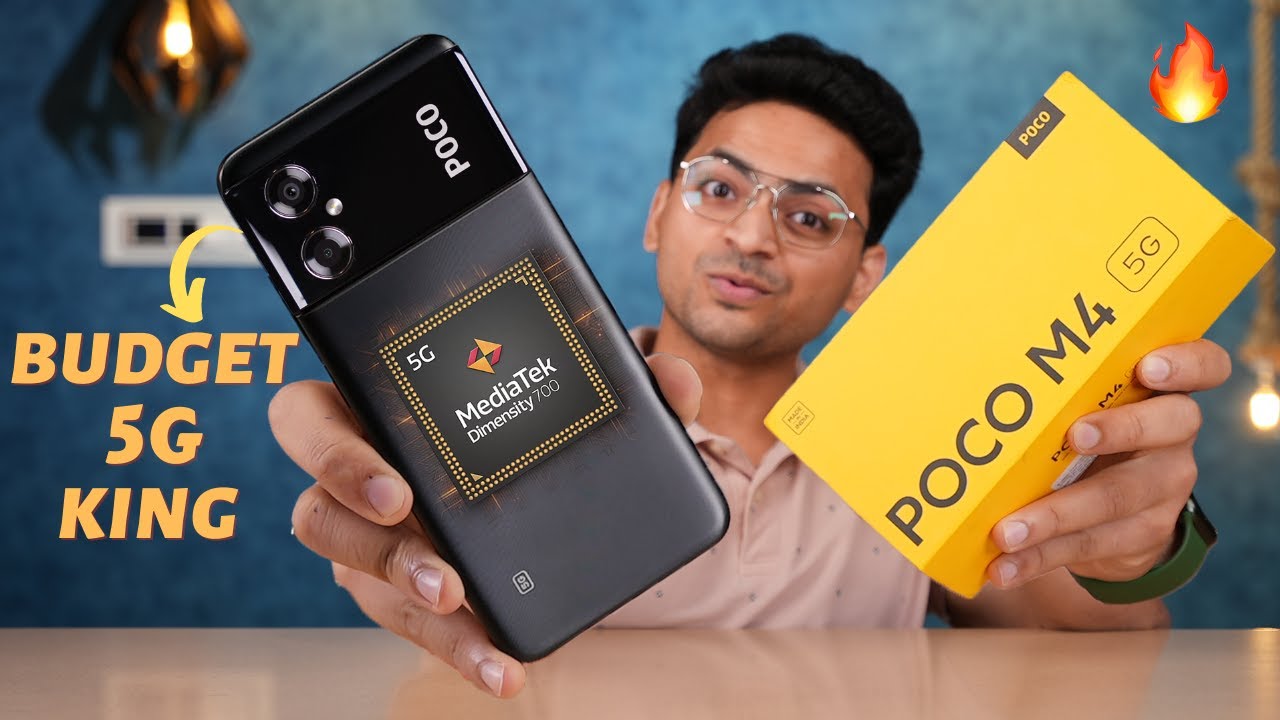 POCO M4 5G Unboxing & Review 🚀 | Giveaway 🎁 | At Rs.10,999/- 🔥 | Dimensity 700 + 90Hz Display ⚡️