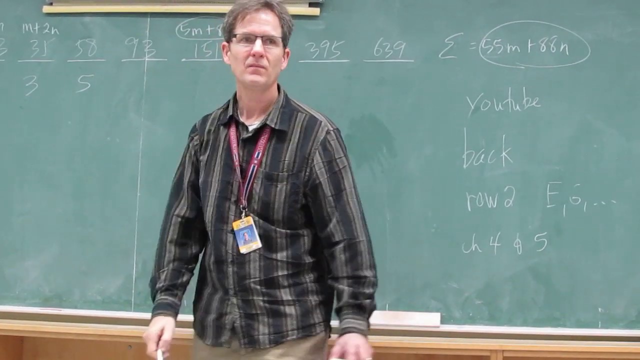 A trick based on the Fibonnaci sequence / series