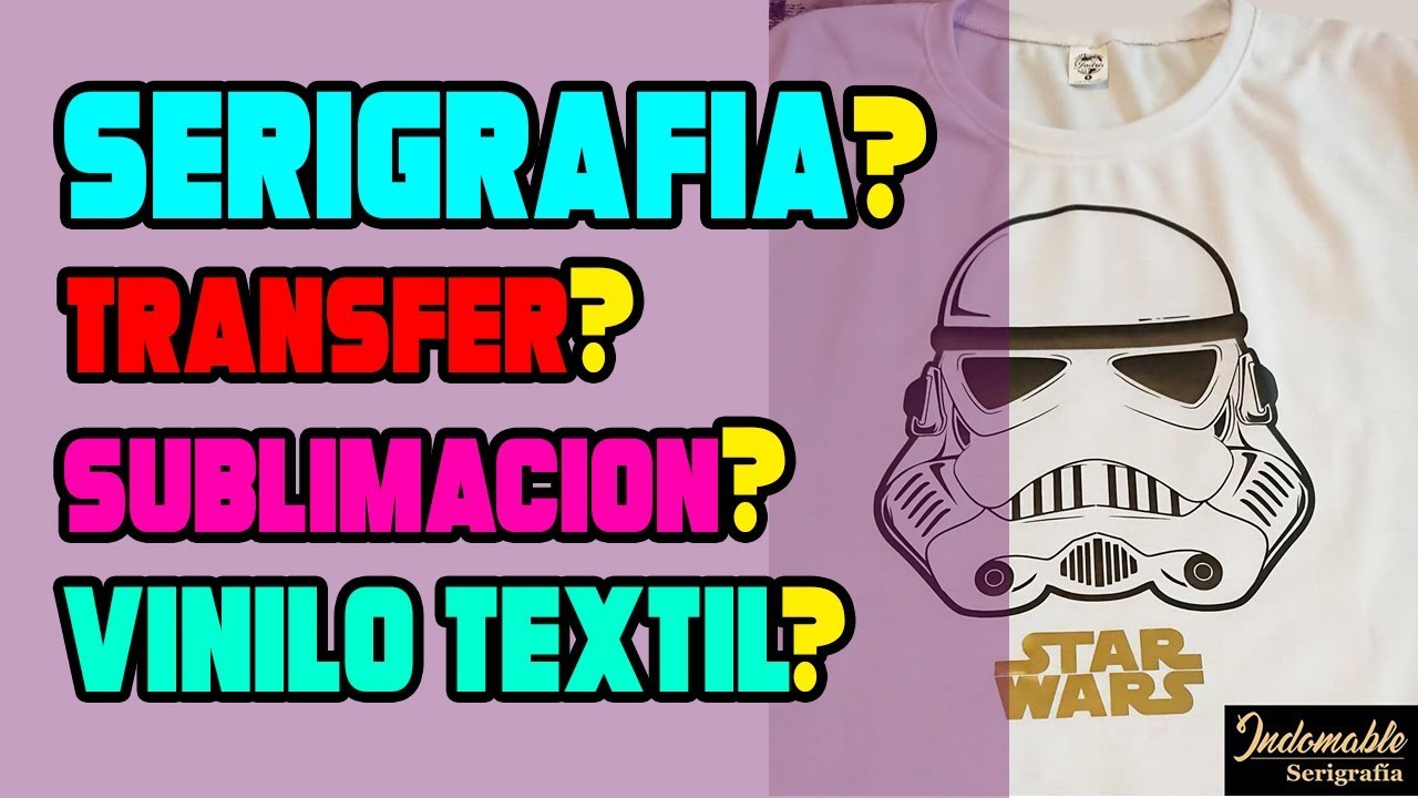 ⛔ Serigrafía VS Vinilo Textil VS Transfer VS Sublimación ❓ Cual es mejor???
