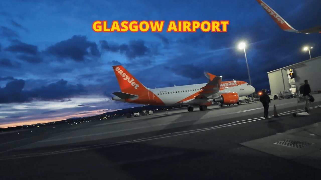 Disembarking EasyJet at Night | Arrival at Glasgow Airport After Dark