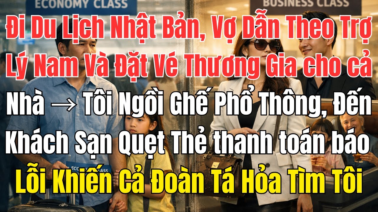 Đi Du Lịch Nhật Bản, Vợ Dẫn Theo Trợ Lý Nam Và Đặt Vé Thương Gia Cho Cả Nhà → Tôi Ngồi Ghế Phổ Thông