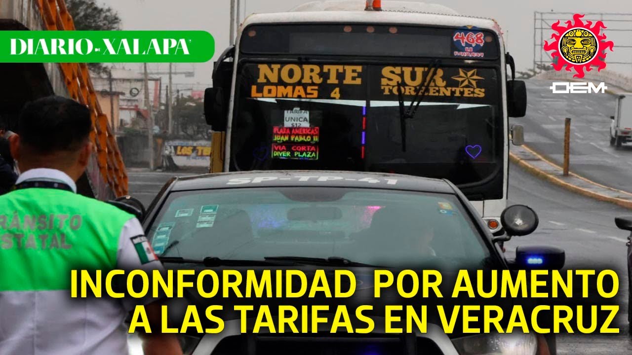 Operativos en Veracruz y Boca del Río ante tarifa de 12 pesos del transporte público