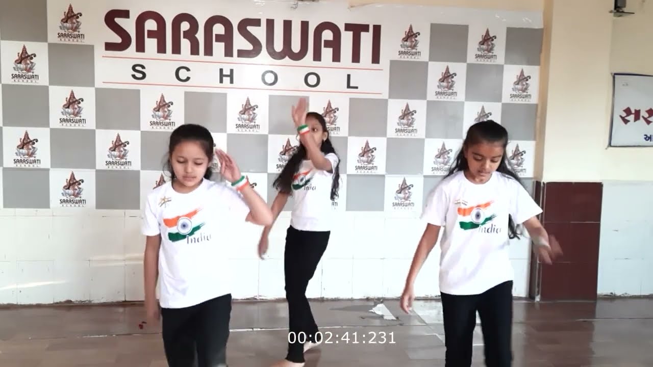 Republic Day Celebration at Saraswati School Junagadh - Upper Primary (Std 5)