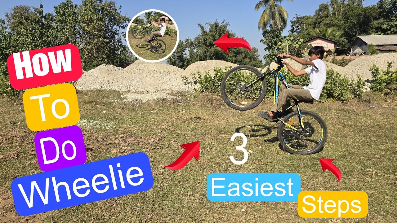 How To Do Wheelie On Cycle In Just 3 Easiest Steps😱! My First Video😀