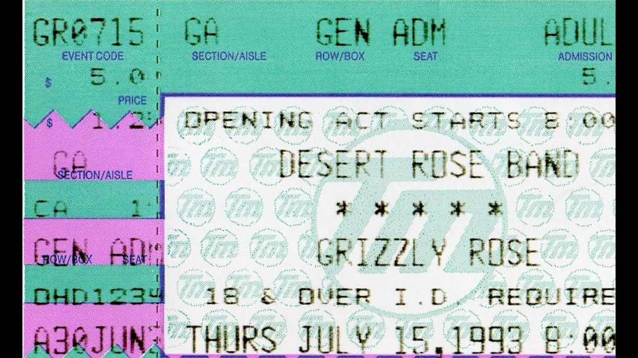 The Desert Rose Band -  July 15 1993 Grizzly Rose in Denver
