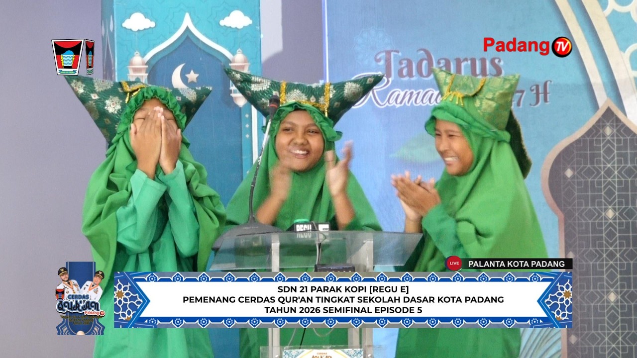 🔴 LIVE : Cerdas Qur'an Tingkat Sekolah Dasar/Sederajat Kota Padang Tahun 2026 Semifinal Episode 5