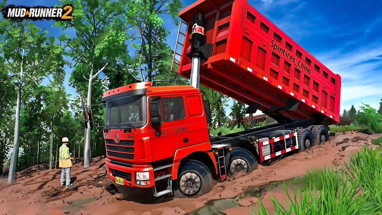 Spintires MudRunner  Reshade | SHACMAN F3000 Dump Truck | off road driving simulator