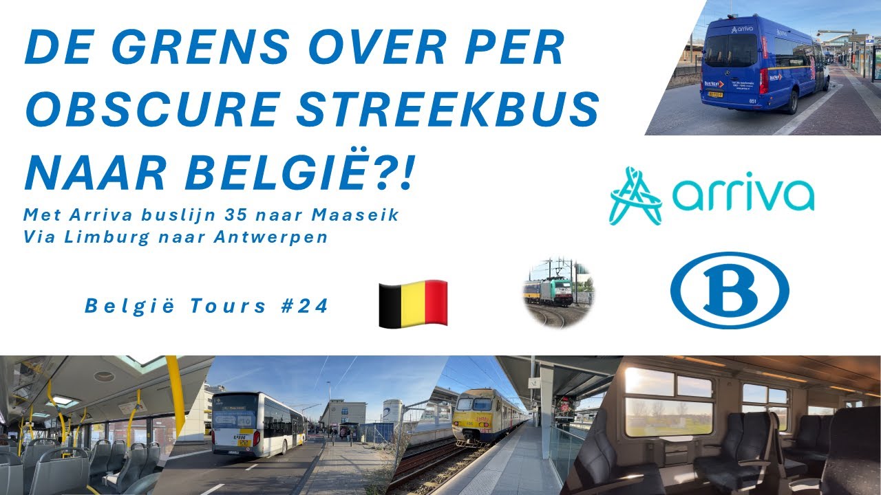 OBSCURE GRENSOVERGANG richting BELGIË?! Bussen en trein - België Tours #24 #detreinreizigervlogt