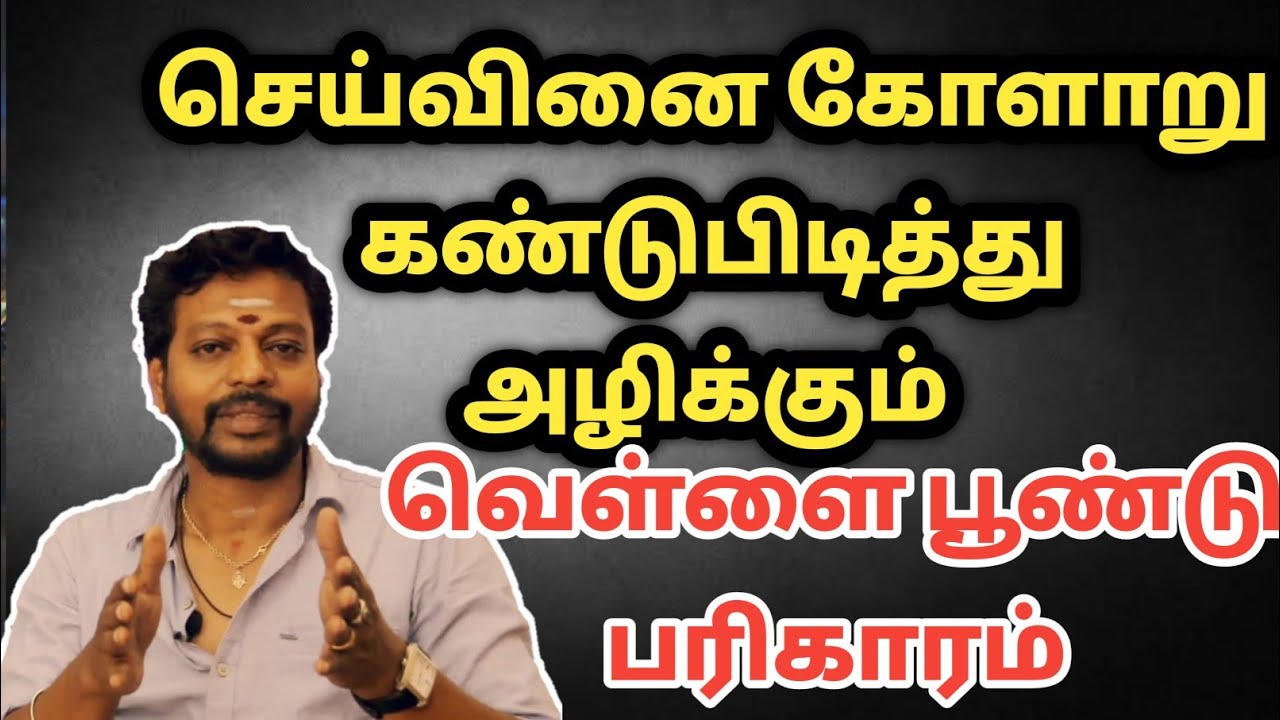 செய்வினை கோளாறு கண்டுபிடித்து அழிக்கும் வெள்ளை பூண்டு பரிகாரம் | seivinai | Mayan Senthil Kumar