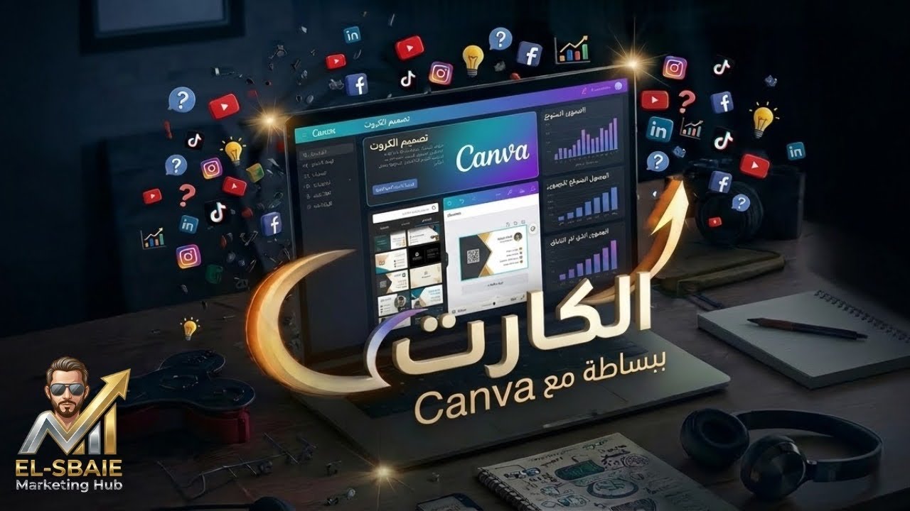 تصميم بييزنيس كارد ببساطة .. باستخدام كانفا | Canva Business Card