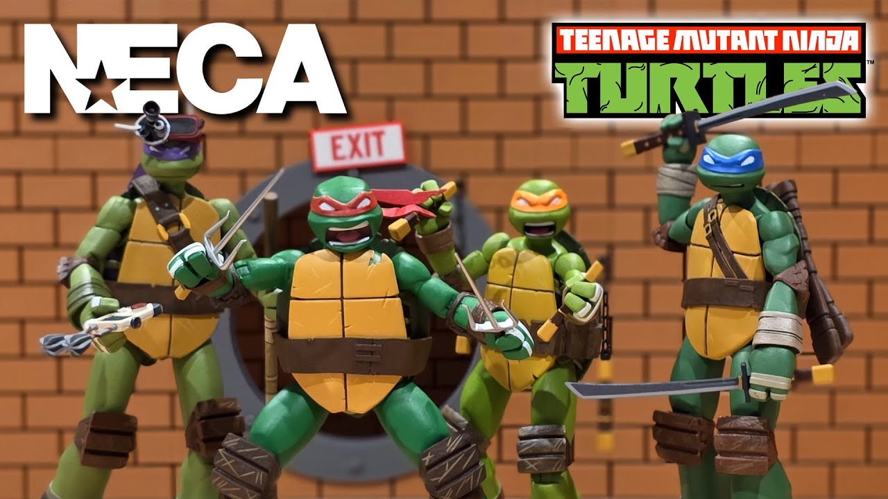 NECA TMNT 2012 Cartoon Line – Обзор лучших фигурок Леонардо, Донателло, Майки и Рафа размером 7 д...