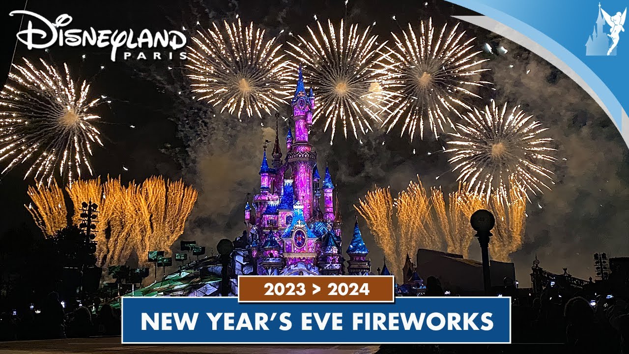 🍾  Disneyland Paris NEW YEAR'S EVE Fireworks 2023 - 2024