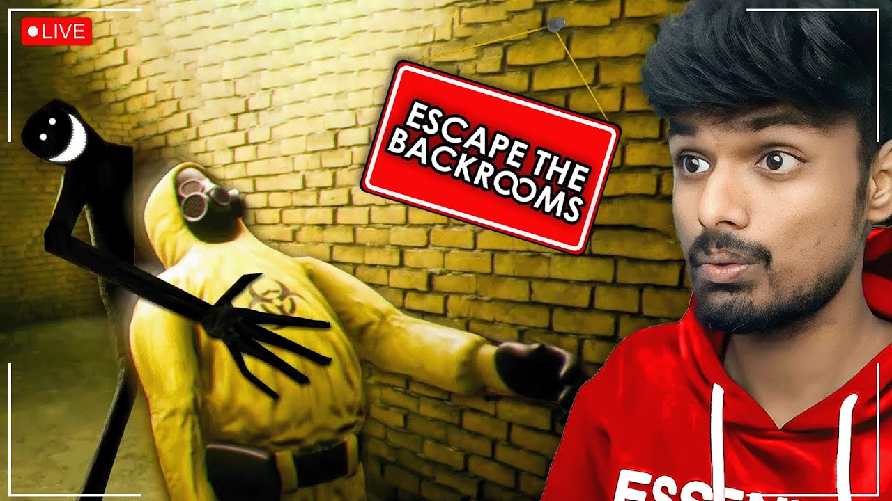 I Escape The Backrooms🔴 - Horror தமிழ் Live Gameplay - Rocky