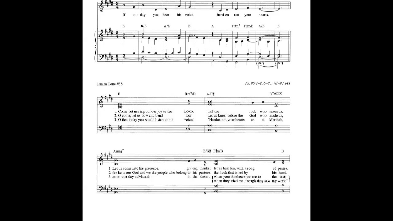Psalm 95: If Today You Hear His Voice (Guimont)