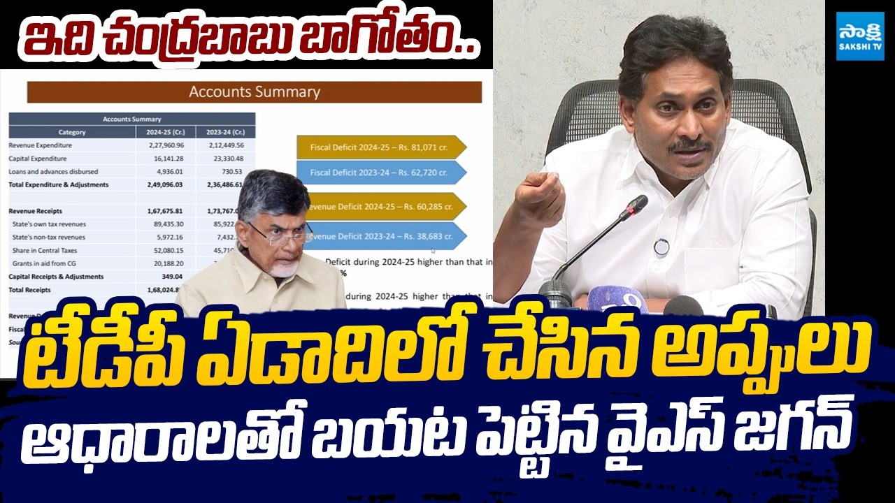 YS Jagan Explained About AP Debts In Chandrababu Govt With Proofs @SakshiTVLIVE