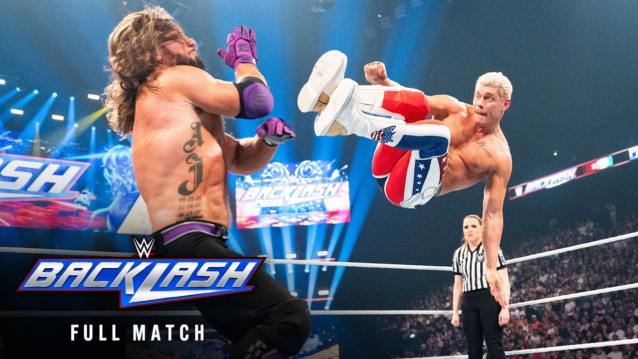 ПОЛНЫЙ МАТЧ: Коди Роудс против Эй Джей Стайлза – Матч за титул WWE: WWE Backlash France