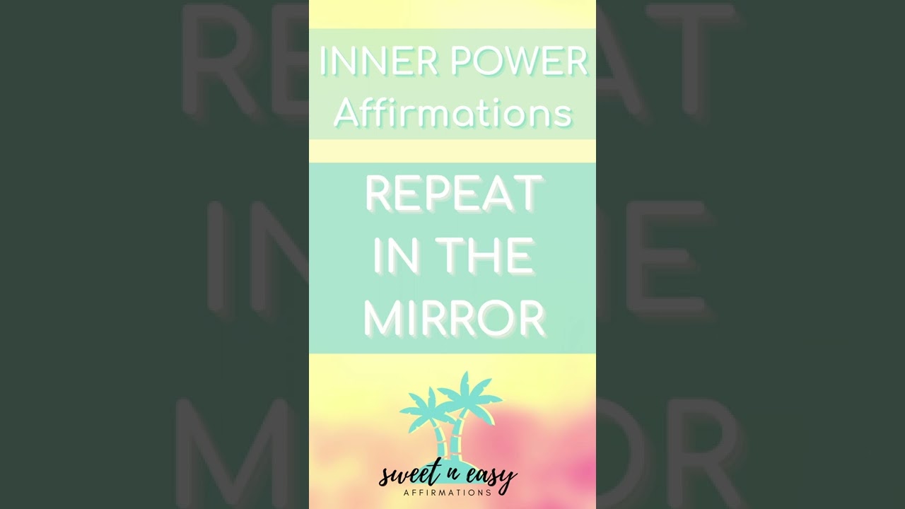 Inner Power Affirmations, Mirror Affirmation Inspired by Louise Hay and thewizardliz #shorts