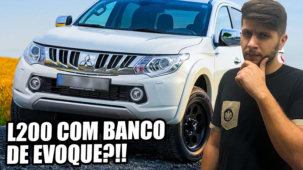 BANCOS DE RANGE ROVER EVOKE NA MITSUBISHI L200!!😱😈 SIMPLESMENTE MA-RA-VI-LHO-SO!!